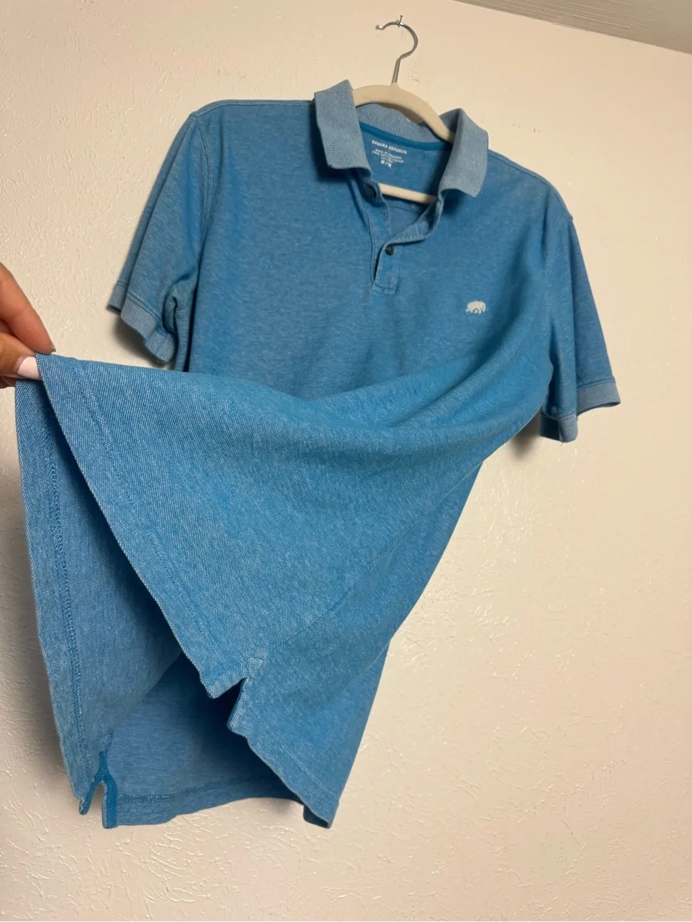 Banana Republic Soft Blue Polo Shirt‎